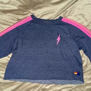 Aviator Nation Cropped Sweater Medium